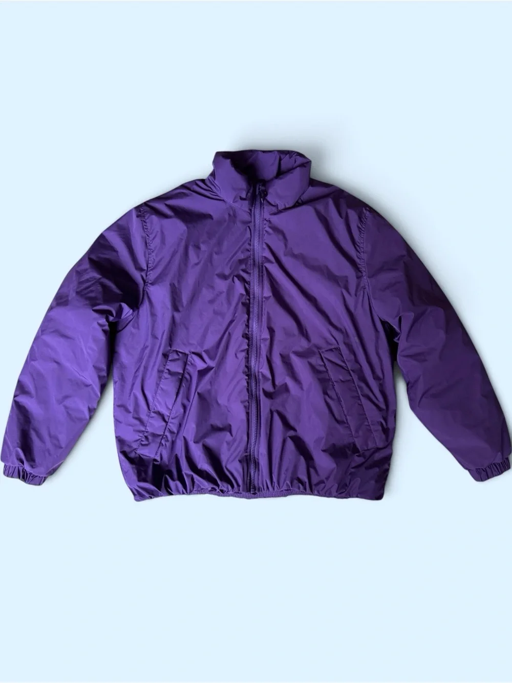 H&M Purple mens Puffer Jacket with Front Pockets